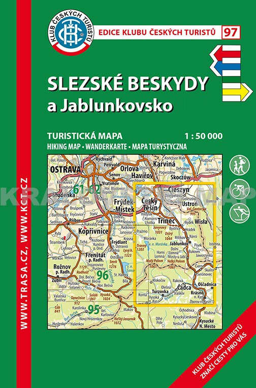 Slezské Beskydy a Jablunkovsko 1: 50 000 (KČT 97 8.vydání 2021)