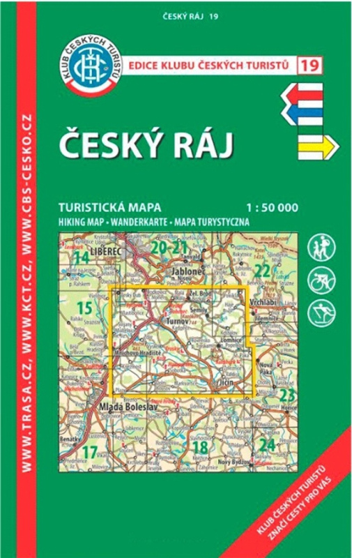 Český ráj 1:50 000 (KČT 19  9. vydání 2023)