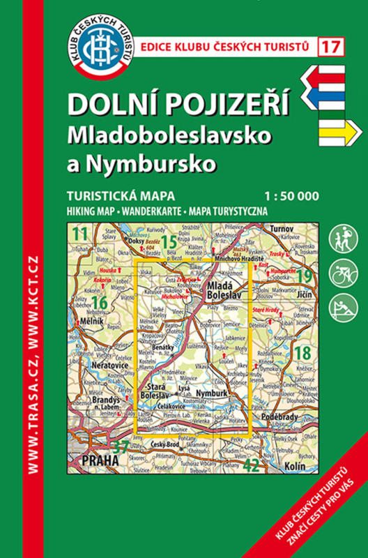 KČT 17 Dolní Pojizeří, Mladoboleslavsko / turistická mapa