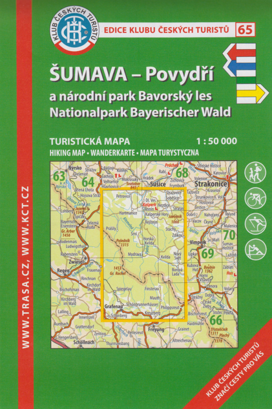 Šumava - Povydří a NP 1:50 000 (KČT 65 10. vydání 2022)