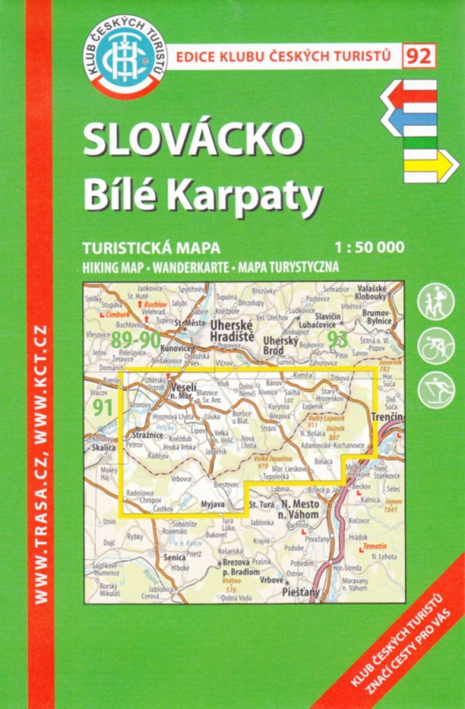KČT 92 Slovácko, Bílé Karpaty 1:50 000