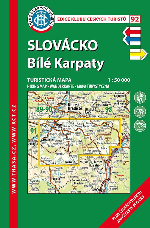 KČT 92 Slovácko, Bílé Karpaty 1:50 000