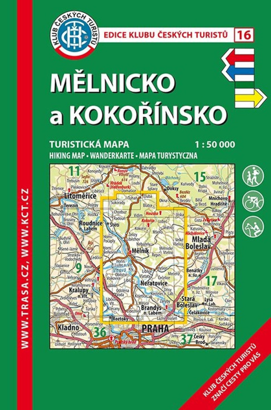 Mělnicko a Kokořínsko 1:50 000 Turistická mapa (KČT 16)
