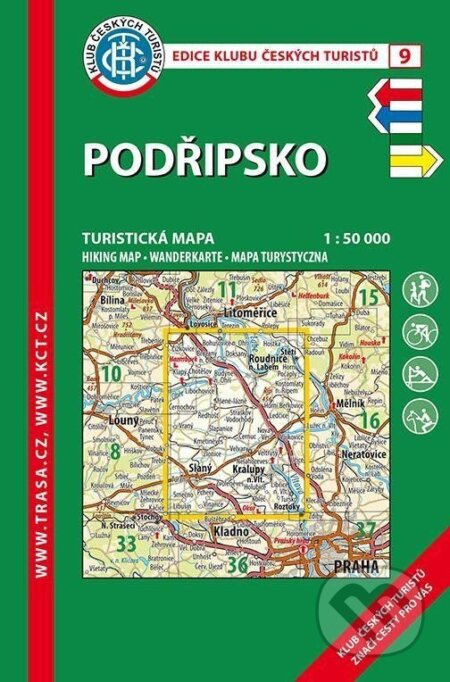 Podřipsko 1:50 000 Turistická mapa (KČT 9)
