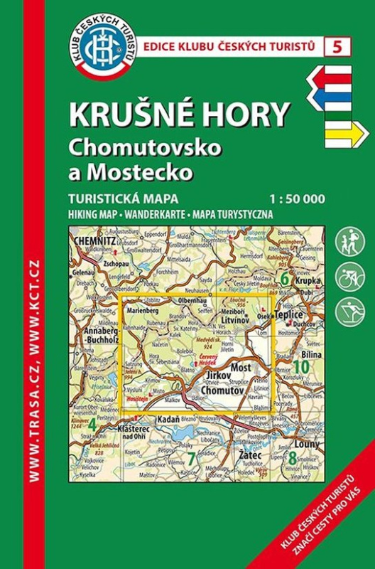 KČT 5 Krušné hory-Chomutovsko a Mostecko 1:50 000 / turistická mapa