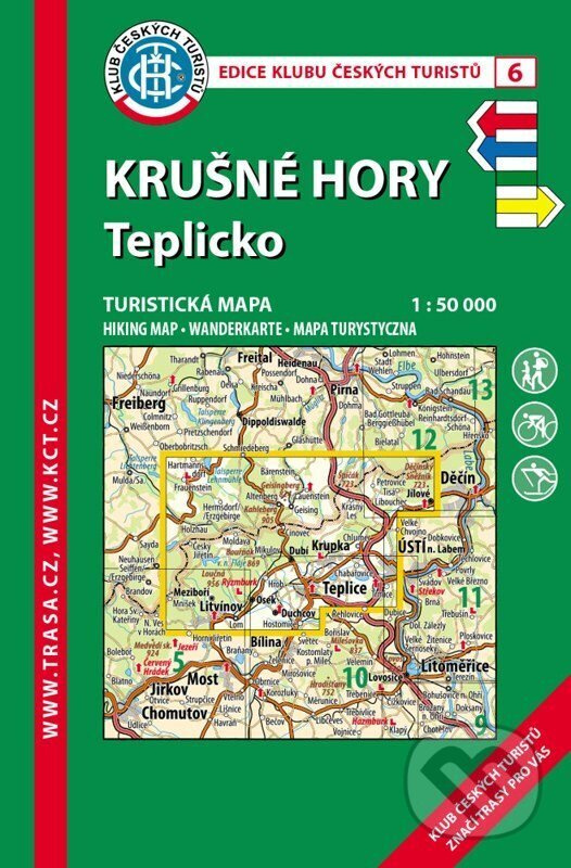 KČT 6 Krušné hory-Teplicko 1:50 000 / turistická mapa,KČT 6 Krušné hory-Teplicko 1:50 000 / turistická mapa