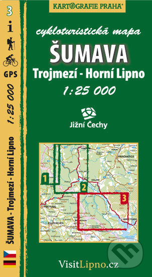 Šumava - Trojmezí, Horní Lipno 1:25 000 (cykloturistická mapa)