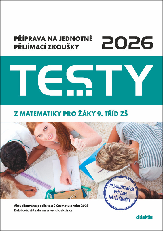 Testy 2026 z matematiky pro žáky 9. tříd ZŠ (Příprava na jednotné přijímací zkoušky) - kniha z kategorie Základní školy