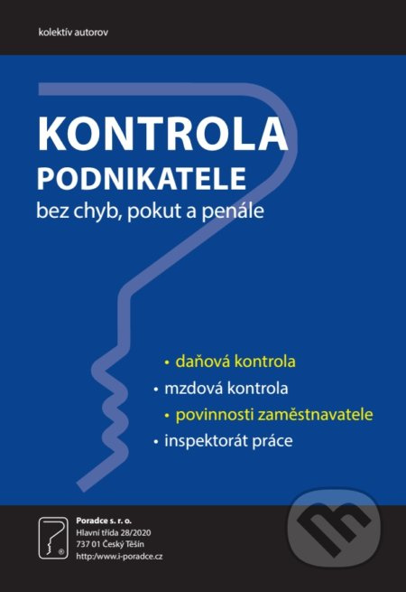 Kontrola podnikatele - kniha z kategorie Daně