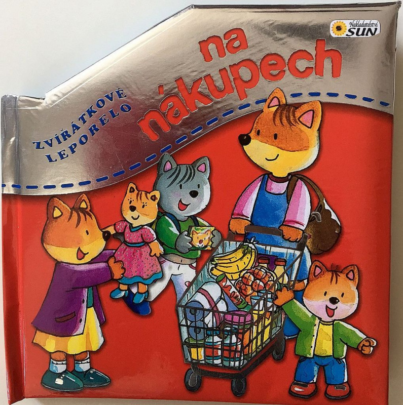 Na nákupech - Zvířátkové leporelo NAKLADATELSTVÍ SUN s.r.o.