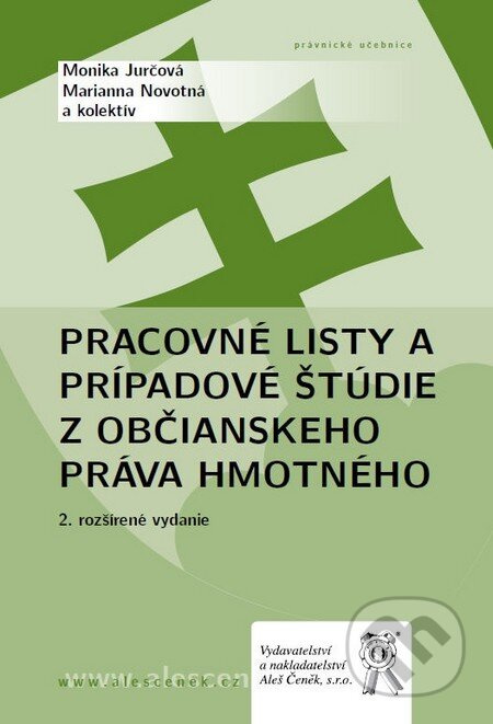 Pracovné listy a prípadové štúdie z občianskeho práva hmotného - kniha z kategorie Právo
