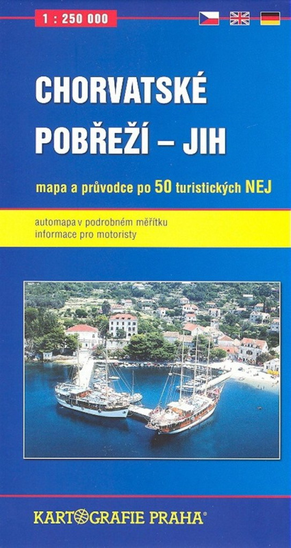Chorvatské pobřeží - jih, 1:250 000 (automapa)