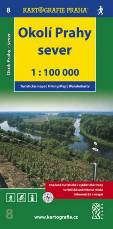 Okolí Prahy Sever 1:100 000 (Turistická mapa 8)