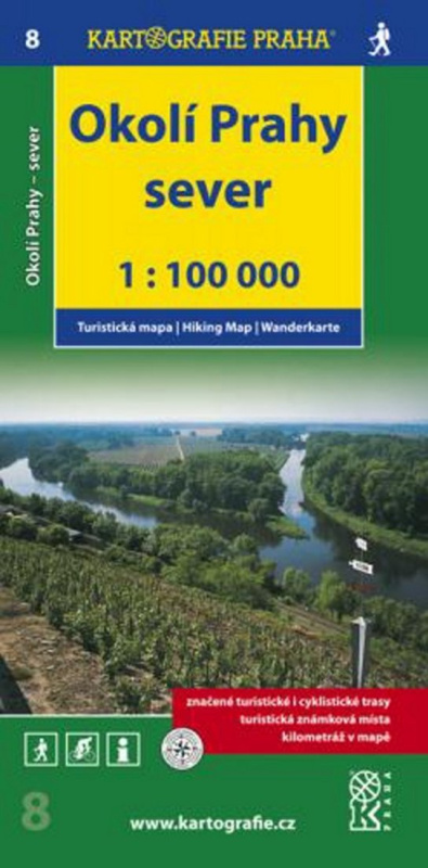 Okolí Prahy Sever 1:100 000 (Turistická mapa 8)