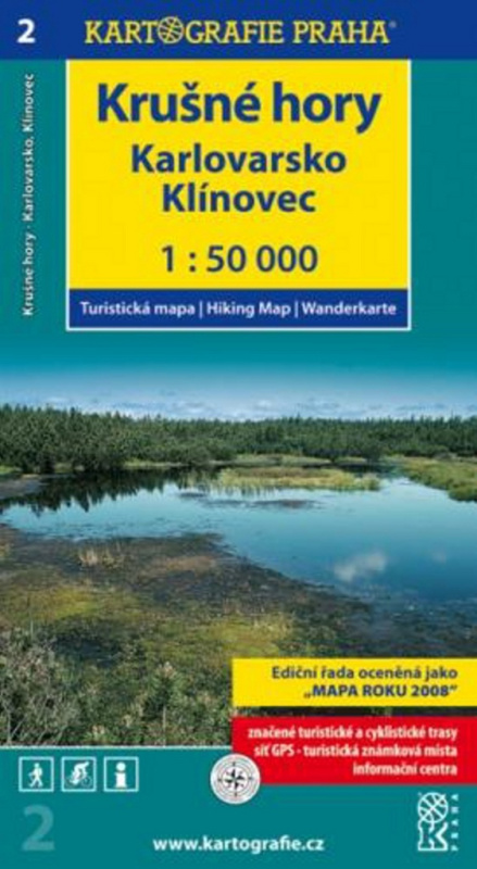 Krušné hory, Karlovarsko (turistická mapa)