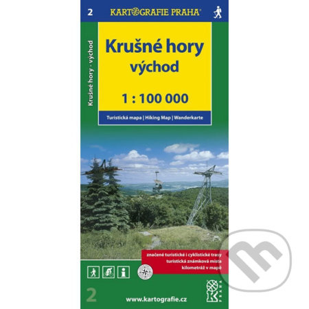 Krušné hory - východ 1:100 000 (turistická mapa)