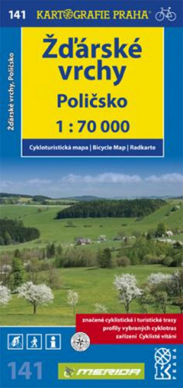 Žďárské vrchy, Poličsko 1:70 000 (Cykloturistická mapa)