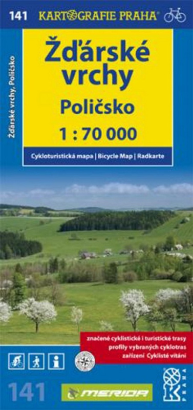 Žďárské vrchy, Poličsko 1:70 000 (Cykloturistická mapa)