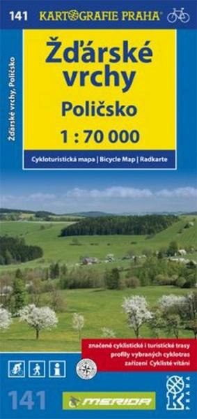 Žďárské vrchy, Poličsko 1:70 000 (Cykloturistická mapa)