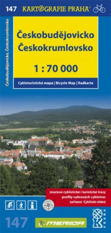 Českobudějovicko Českokrumlovsko (cykloturistická mapa č.147 1:70 000)