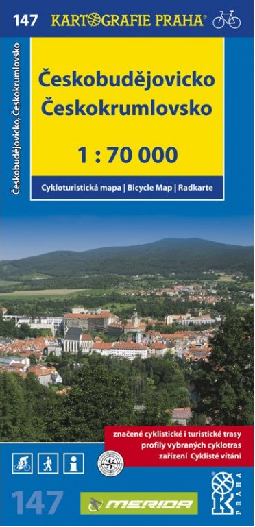 Českobudějovicko Českokrumlovsko (cykloturistická mapa č.147 1:70 000)
