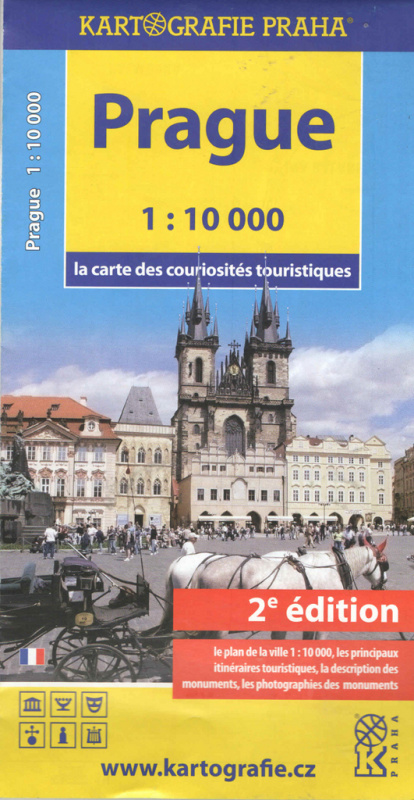 Prague (a carte des couriosités touristiques /1:10 tis.)