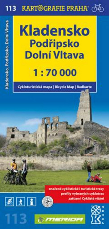Kladensko, Podřipsko, Dolní Vltava 1: 70 0000 (Cykloturistická mapa 113)