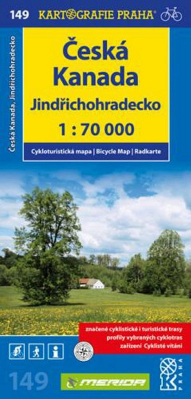 Česká Kanada, Jindřichohradecko 1:70 000 (Cykloturistická mapa č. 149)