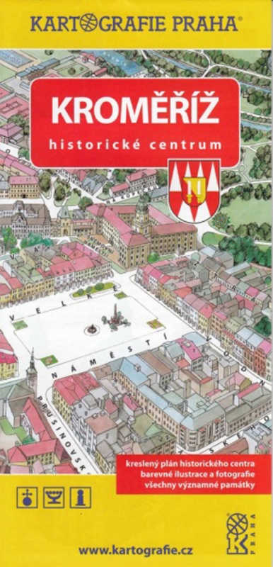 Kroměříž Historické centrum (Kreslený plán)