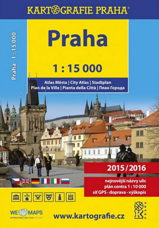 Praha - 1:15 000 atlas města
