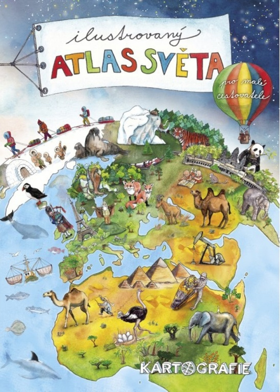 Ilustrovaný atlas světa pro malé cestovatele Kartografie