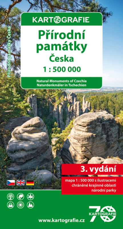 Přírodní památky Česka 1:500 000 - kniha z kategorie Mapy Evropy