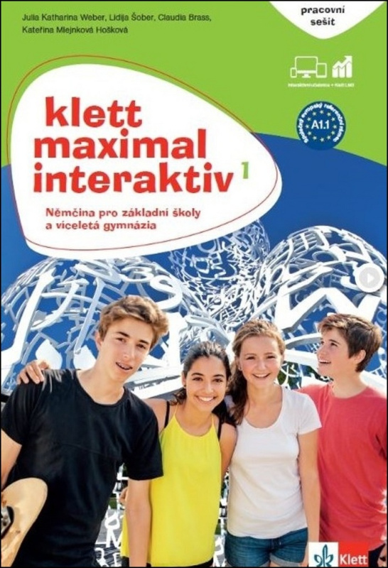 Klett Maximal Interaktiv 1 (A1.1) - pracovní sešit barevný s kódem k interaktivnímu obsahu Klett nakladatelství