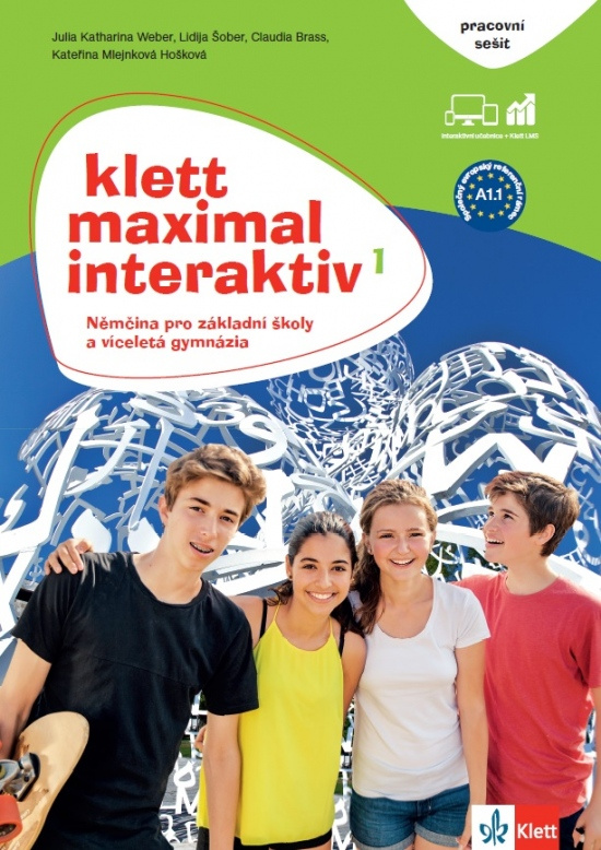 Klett Maximal Interaktiv 1 (A1.1) - pracovní sešit barevný s kódem k interaktivnímu obsahu Klett nakladatelství