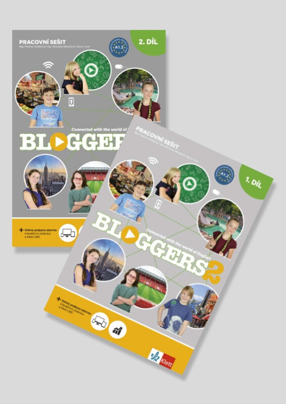 Bloggers 2 (A1.2) - 2dílný pracovní sešit + žákovská licence Klett nakladatelství