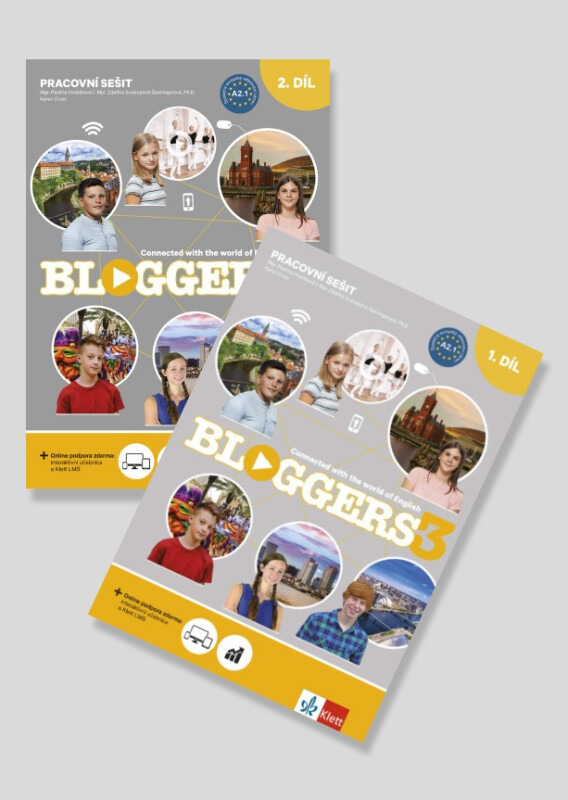 Bloggers 3 (A2.1) - 2dílný pracovní sešit + žákovská licence Klett nakladatelství