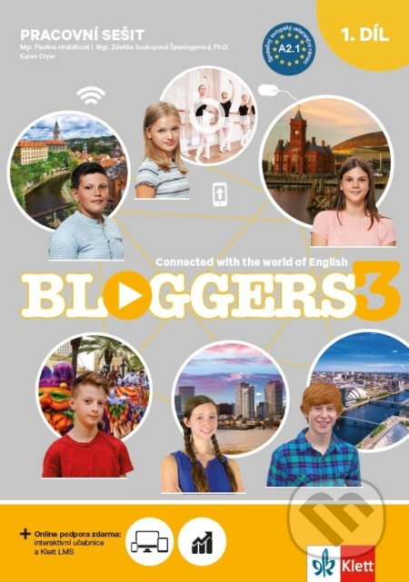 Bloggers 3 (A2.1) - 2dílný pracovní sešit + žákovská licence Klett nakladatelství