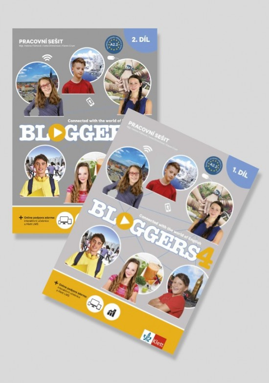 Bloggers 4 (A2.2) – 2dílný pracovní sešit + žákovská licence Klett nakladatelství