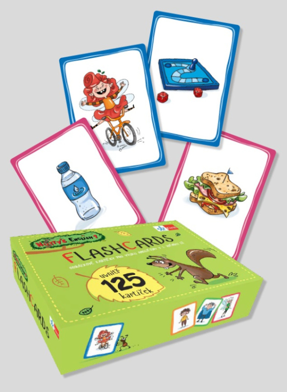 Nutty’s English 1 – flashcards v krabičce