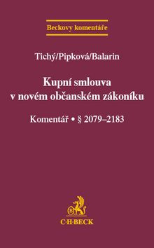 Kupní smlouva v novém občanském zákoníku (Komentář, § 2079-2183) - kniha z kategorie Právo