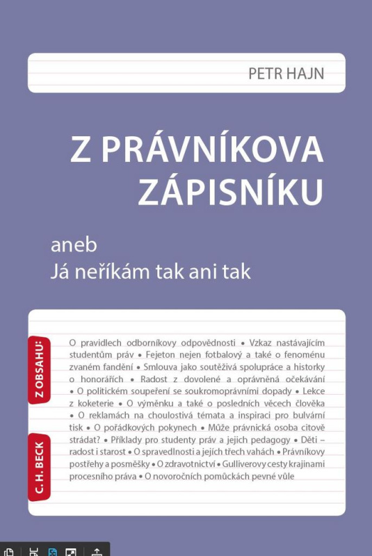 Z právníkova zápisníku (aneb Já neříkám tak ani tak) - kniha z kategorie Beletrie