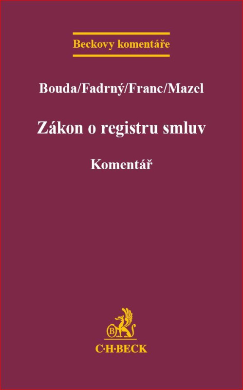 Zákon o registru smluv. Komentář