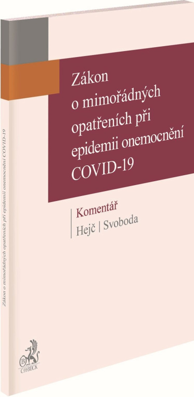 Zákon o mimořádných opatřeních při epidemii onemocnění COVID-19 - kniha z kategorie Odborné a naučné