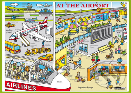 Naučné karty: At the Airport / Na letišti - kniha z kategorie Naučné knihy
