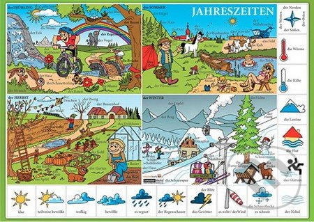 Jahreszeiten (Roční období, počasí ) - kniha z kategorie Jazykové učebnice a slovníky