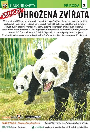 Naučné karty: Kriticky ohrožená zvířata - kniha z kategorie Naučné knihy
