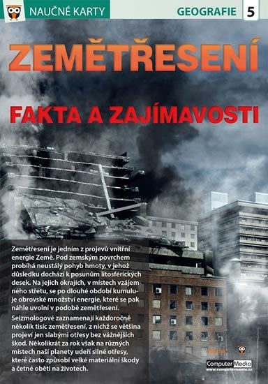 Naučné karty: Zemětřesení - kniha z kategorie Naučné knihy