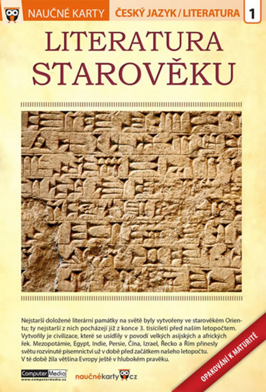 Naučné karty: Literatura starověku - kniha z kategorie Naučné knihy