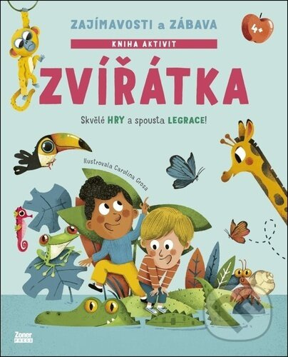 Zvířátka Zajímavosti a zábava (Skvělé hry a spousta legrace) - kniha z kategorie Hlavolamy, doplňovačky, úkoly