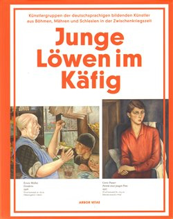 Junge Löwen im Käfig - kol.